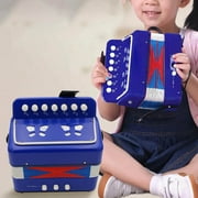 VALSEEL Children's Hexagonal Accordion Pushbutton Accordion 10 Keys with Shoulder Strap Pull Accordion Musical Instrument Beginner for Adults and 3+ Years Kids on Clearance
